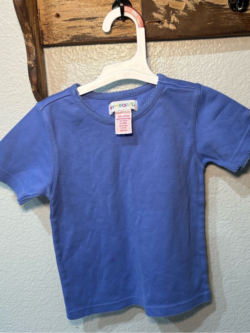 Gymboree Rainbow Tag Purple Tshirt Size Medium 3/4 Perfect For Under Overalls